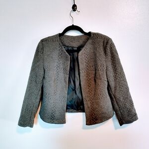 Grey light weight blazer, lined size large